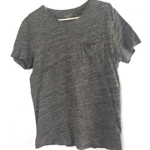 Jcrew Gray V-neck Short Sleeve tee pocket soft
